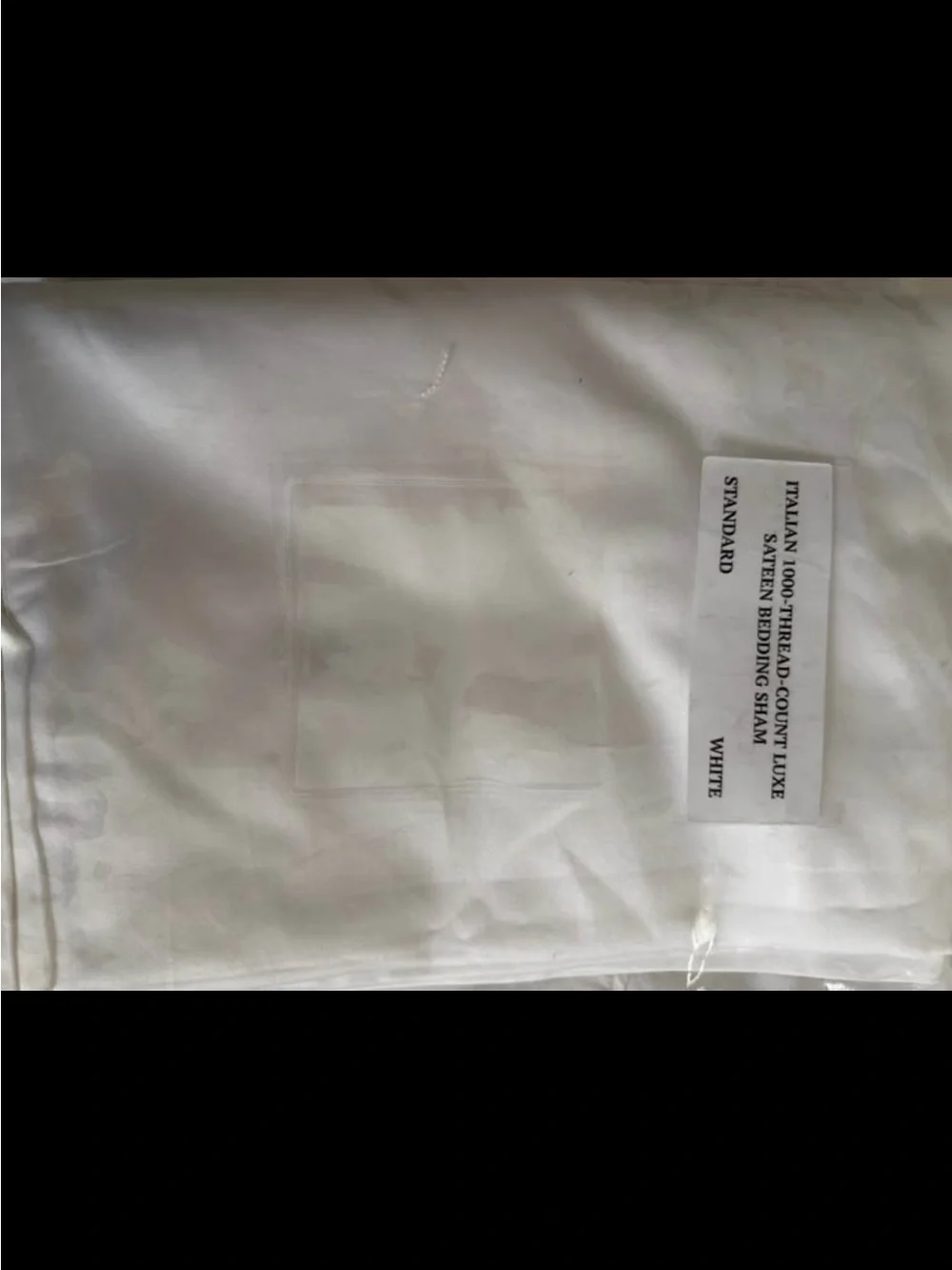 One Restoration Hardware 1000TC Luxe Sateen Standard Sham